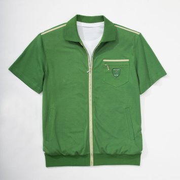 Polo zippé sportif
