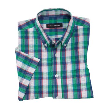 Chemise en loisirs en seersucker