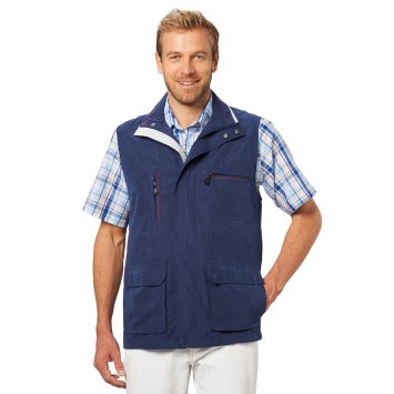 Veste maritime sans manches en microfibre