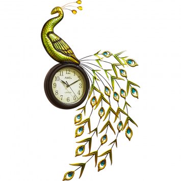 Horloge murale "Paon"