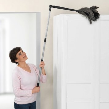 Plumeau articulé en plumes d'autruche