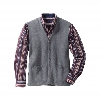 Gilet chiné sans manche