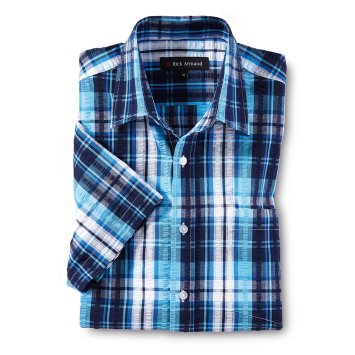 Chemise sportive en seersucker