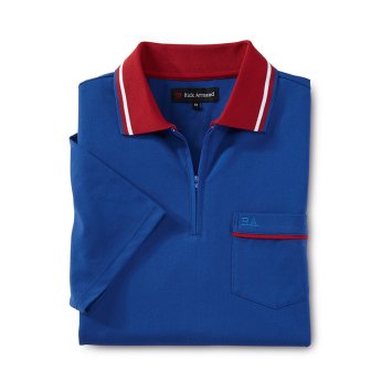 Polo maille piquée et col zippé