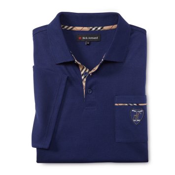 Polo interlock avec contrastes