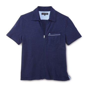 T-shirt texturé avec glissière