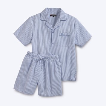 Pyjama d'été en seersucker