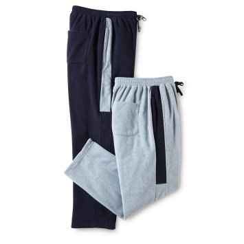 Pantalon en laine polaire au bel effet de contraste Lot de 2 