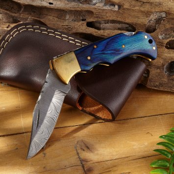 Couteau damassé "Royal Blue"