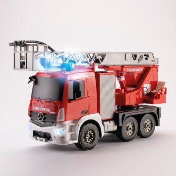 Camion de pompiers radiocommandé avec échelle pivotante