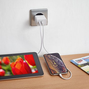 Adaptateur prise USB deux ports