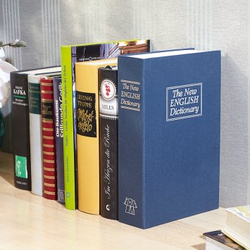 Livre coffre-fort avec serrure à barillet