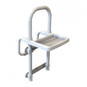 Barre d'accès à la baignoire avec plateau