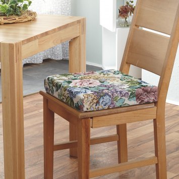 Coussin viscoélastique à motif floral