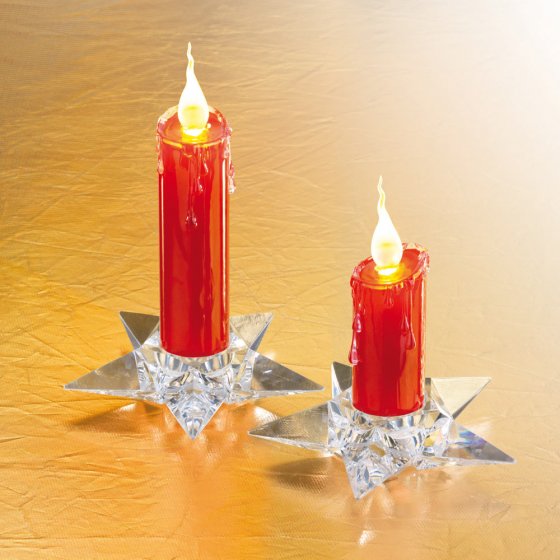 Lot de bougies LED en acrylique