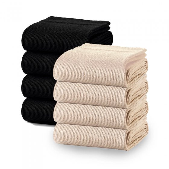 Chaussettes de contention "coton" XL | noir