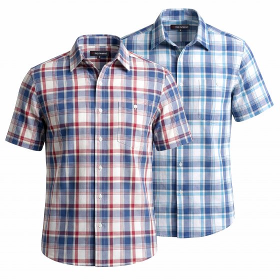 Chemise à carreaux facile d'entretien 