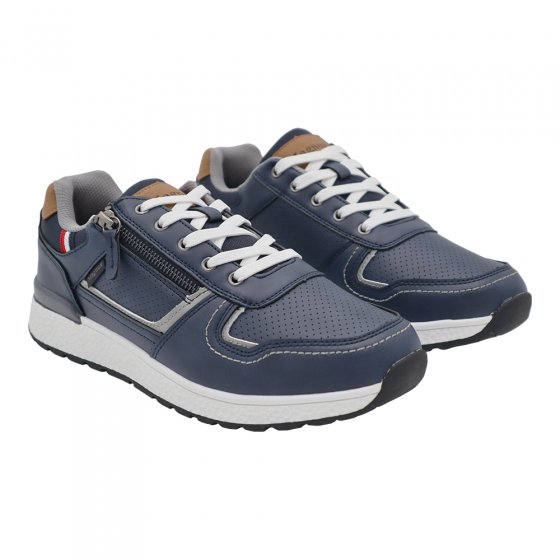 Chaussure à lacets avec fermeture éclair 