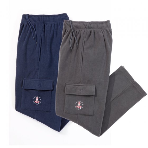 Lot de 2 pantalons polaire XXL | Marine#Gris