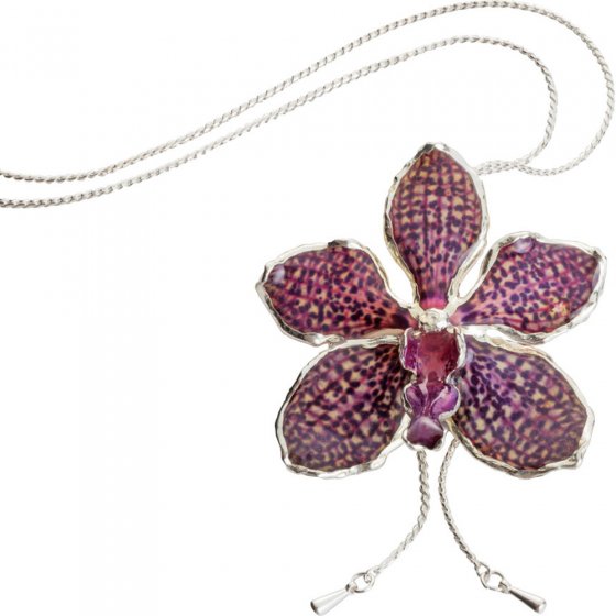 Collier orchidée
