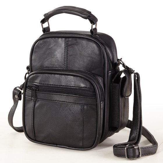 Sacoche homme en cuir Noir