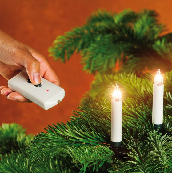 Mini-bougies de Noël à LED et sans fil 