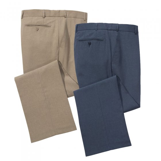 Lot de 2 pantalons de voyage 2 pantalons  27 | Bleu#Beige