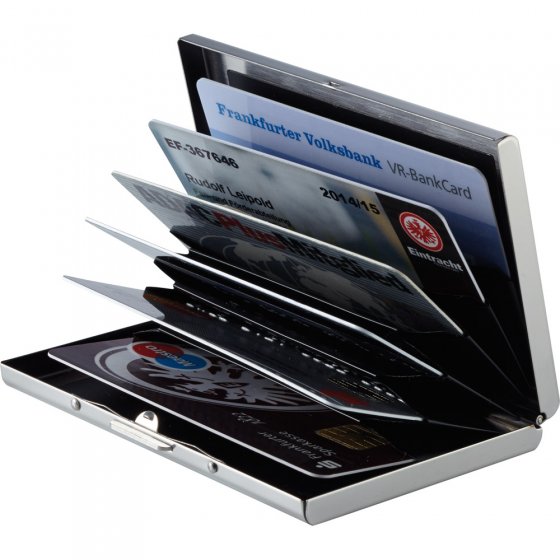 Porte-cartes à bouclier RFID en acier inox 
