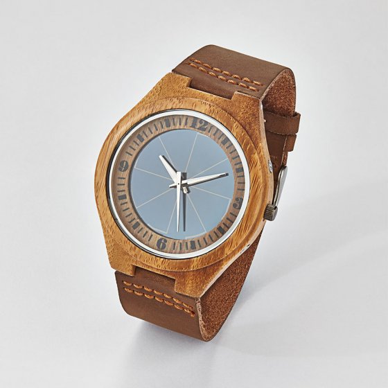 Montre-bracelet solaire “Bambou” 