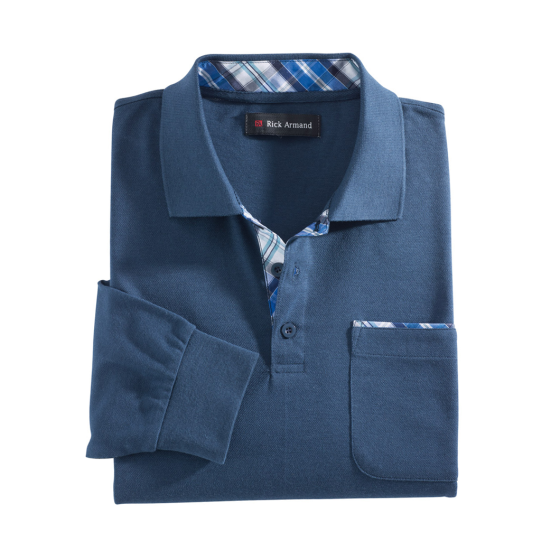 T-shirt à manches longues en piqué de coton 