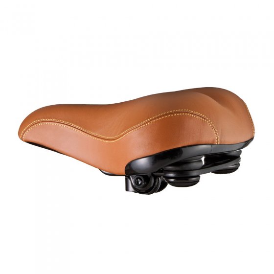 Selle élastomère en cuir véritable 