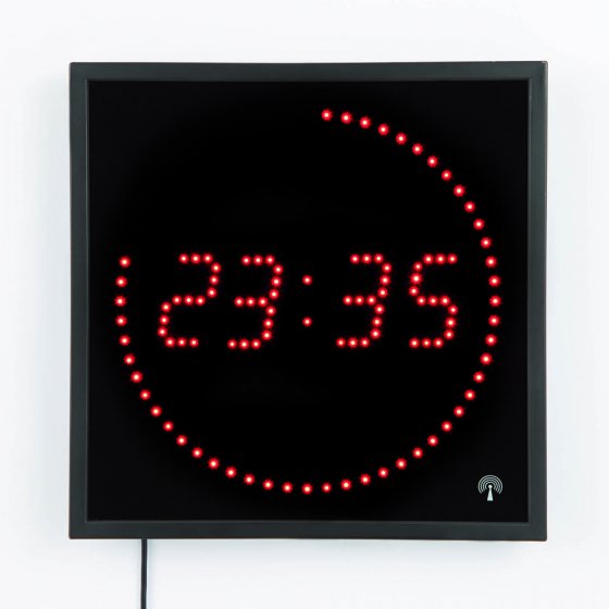 Horloge murale LED radiocommandée 