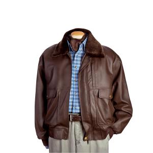 Blouson aviateur en cuir 