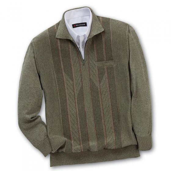 Pull polo jacquard