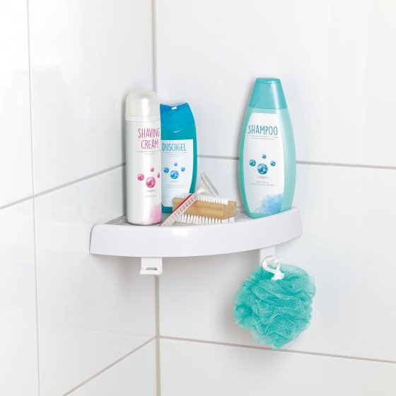 Étagère d'angle à tension 