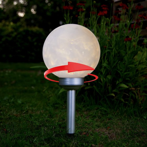 Lampe solaire DEL rotative