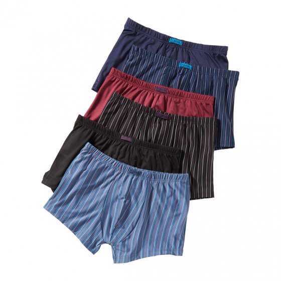 Boxers rétro microfibre en lot de 6 