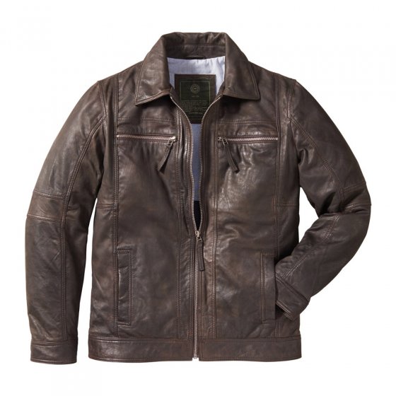 Veste en cuir agneau nappa