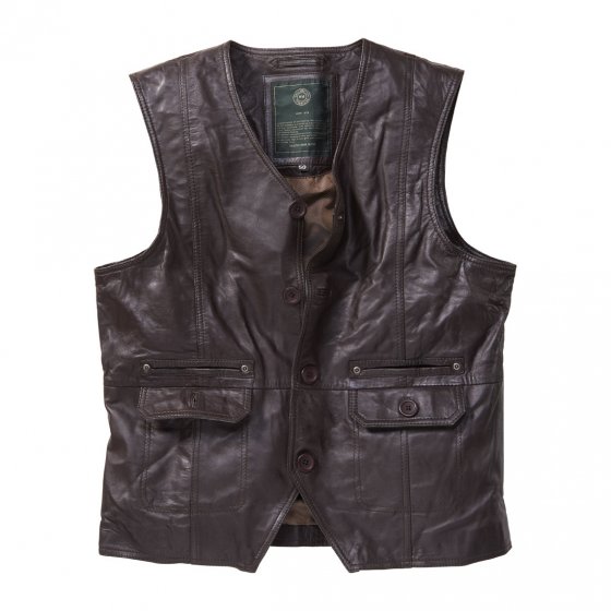 Gilet en cuir nappa d'agneau 