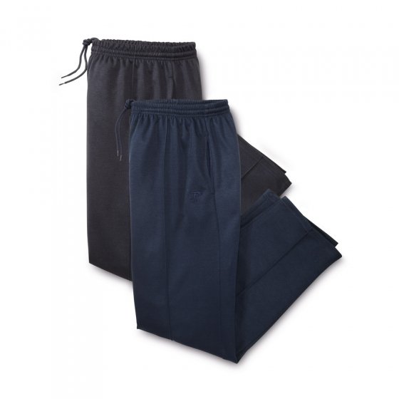 Pantalon de loisir passepoilé Lot de 2  25 | Marine#Noir