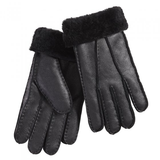 Gants en peau d’agneau M | Noir