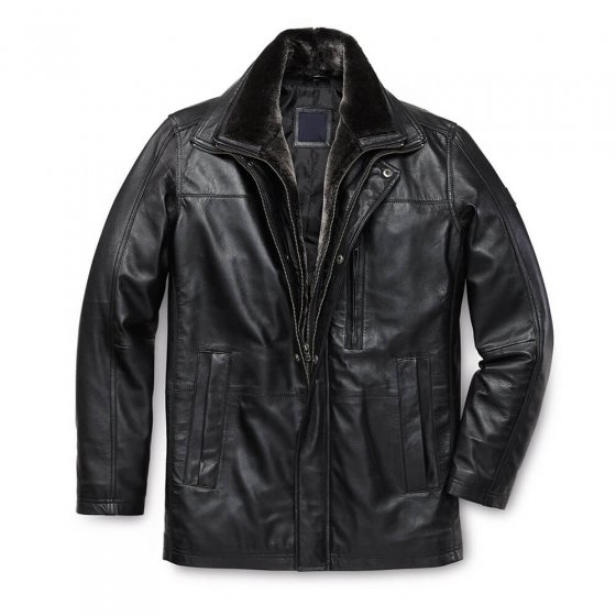 Veste en cuir agneau nappa