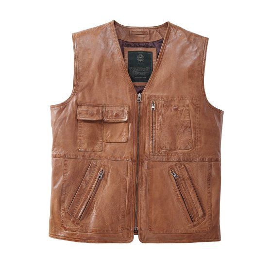 Gilet multipoches 60 | Marron clair