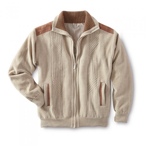 Blouson en maille chenille M | Beige