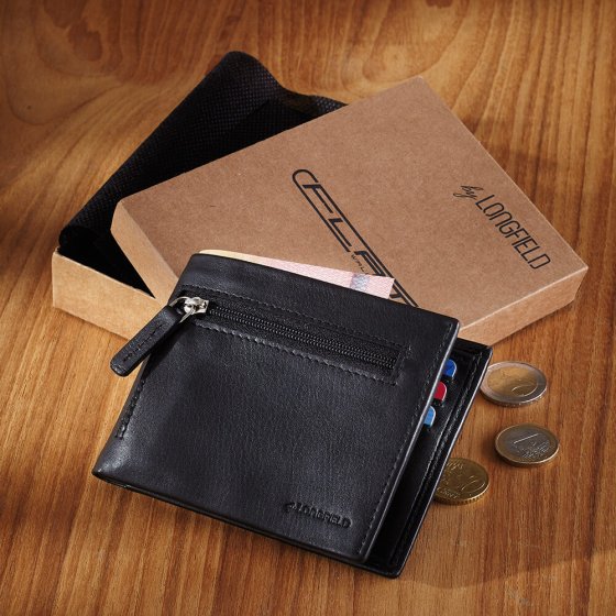 Porte-monnaie cuir "flat wallet"