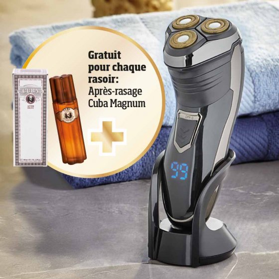 Rasoir rechargeable à 3 têtes 