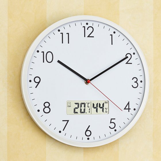 Horloge de salle de bains avec thermomètre, Horloges