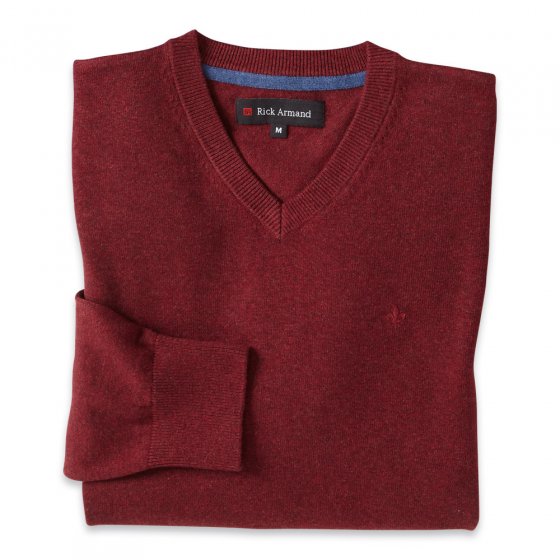 Pull-over col V actuel L | Bordeauxchiné