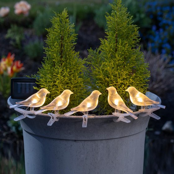 Guirlande lumineuse solaire « oiseau » 