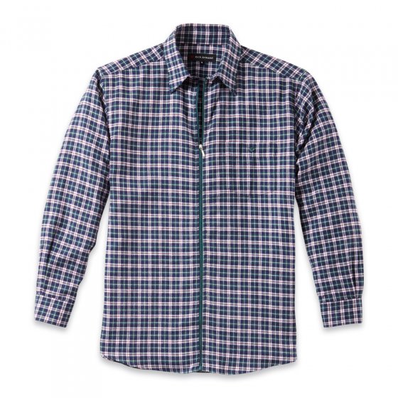 Chemise de flanelle zippée 